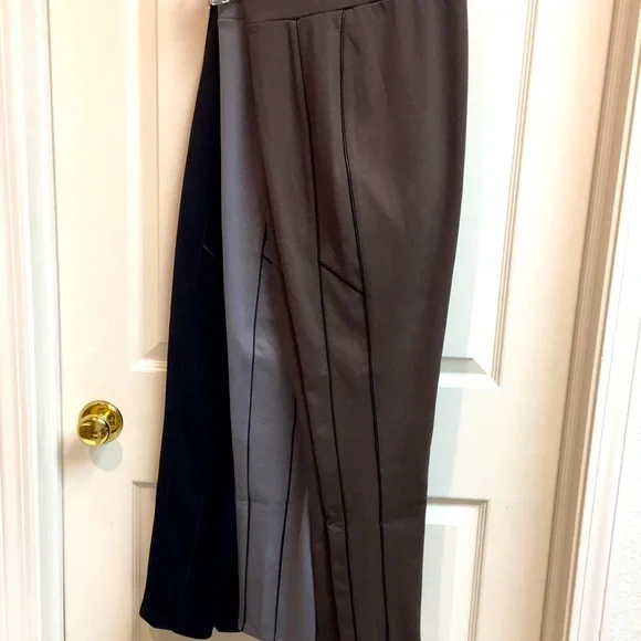 Bundle/3 Narrow Ankle, Stretch Waist, Pull on Pants - Black, Brown & Grey - Picture 3 of 9